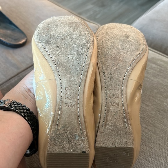 EUC Tory Burch Caroline Ballet Flats for Women Beige Size 7.5 - Picture 6 of 7